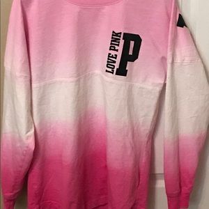 VS/PINK LONG SLEEVE OMBRE OVERSIZED